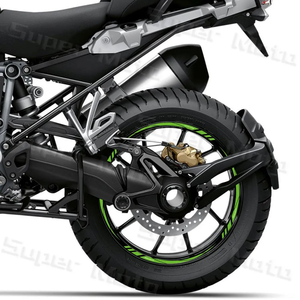 Reflective Motorcycle Rim Stickers – Universal Fit for 12"–18" Wheels