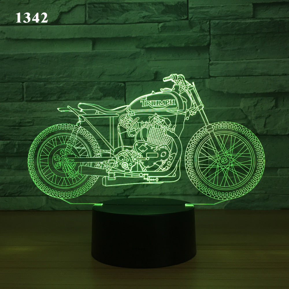 3D Motorcycle LED Night Light – Light Up Your Passion