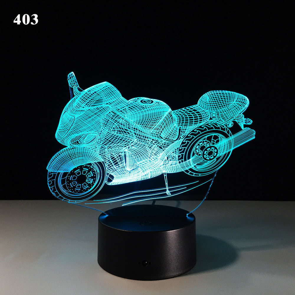 3D Motorcycle LED Night Light – Light Up Your Passion