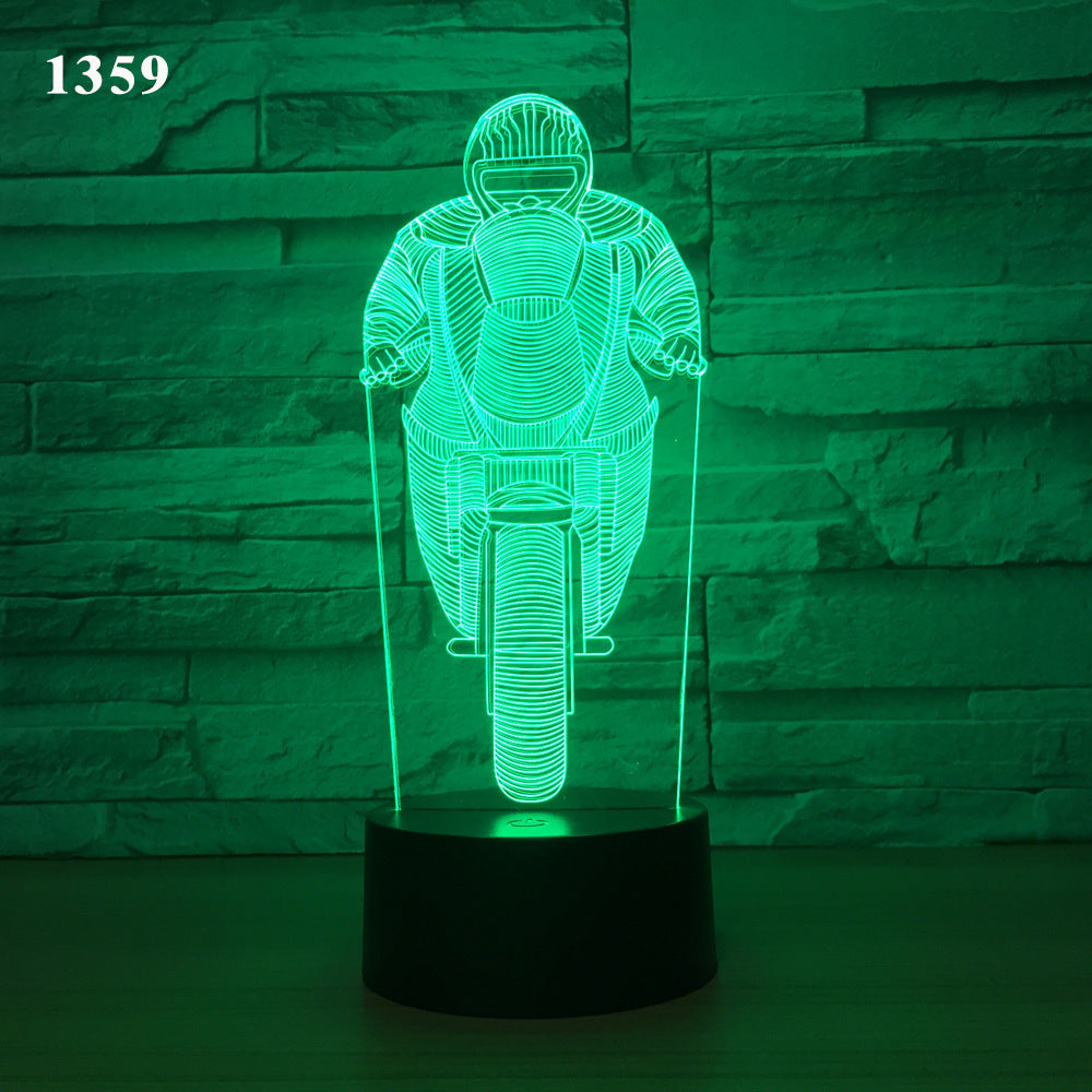 3D Motorcycle LED Night Light – Light Up Your Passion