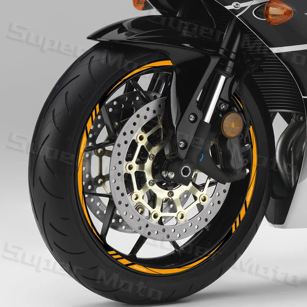 Reflective Motorcycle Rim Stickers – Universal Fit for 12"–18" Wheels