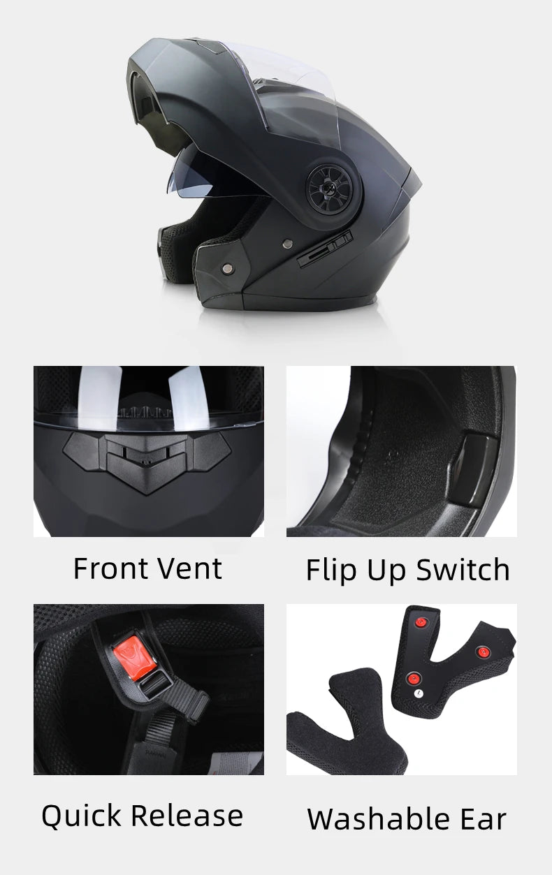 BLD Flip-Up Helmet – Style Meets Protection