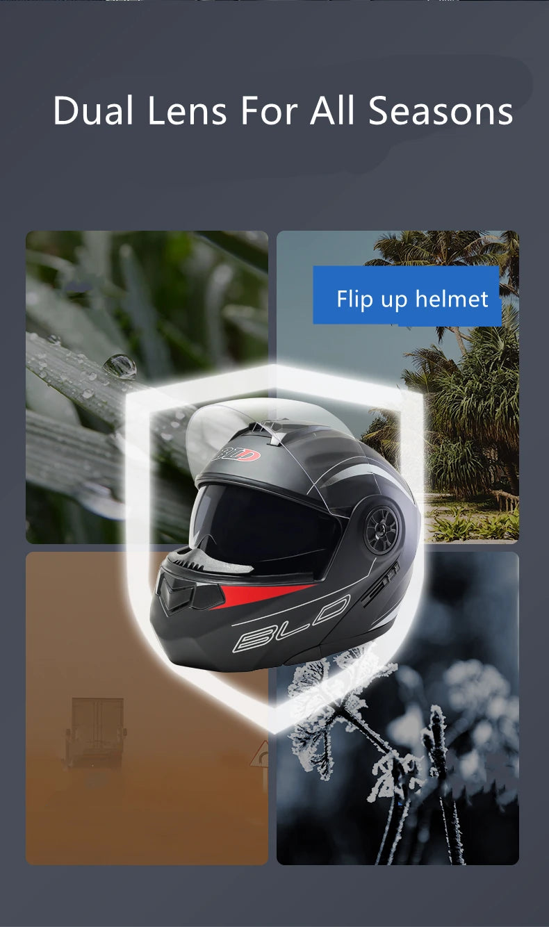 BLD Flip-Up Helmet – Style Meets Protection