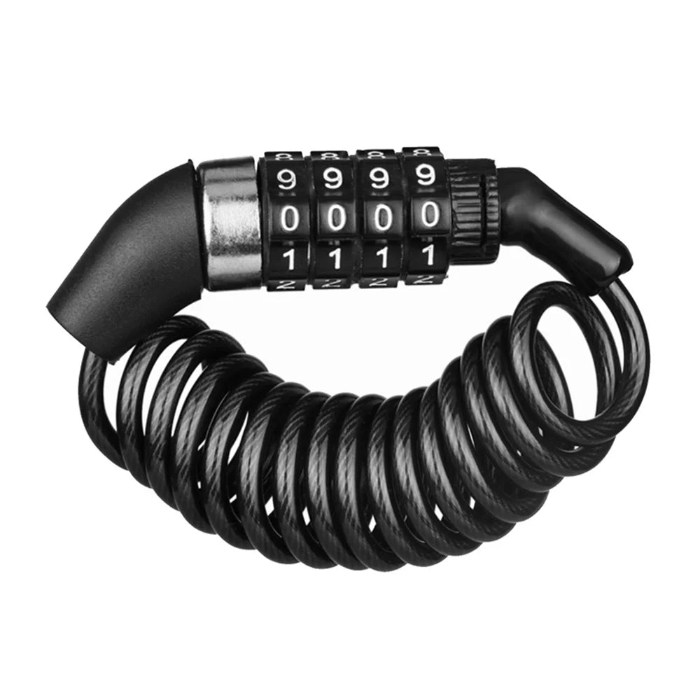 Helmet & Bike Lock – 4-Digit Anti-Theft Cable Lock