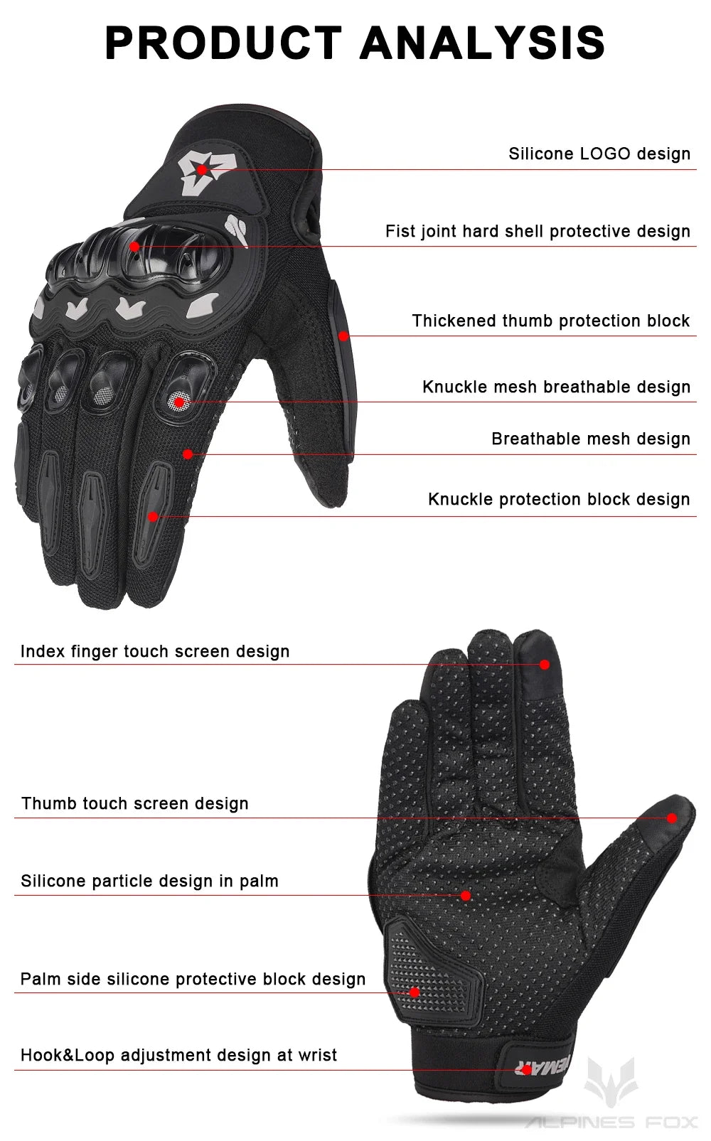 VEMAR VE-131 Motorcycle Gloves