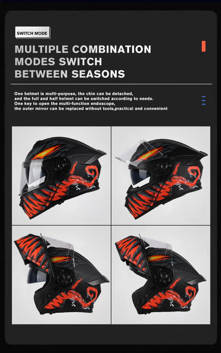Full Face Motorbike Helmets