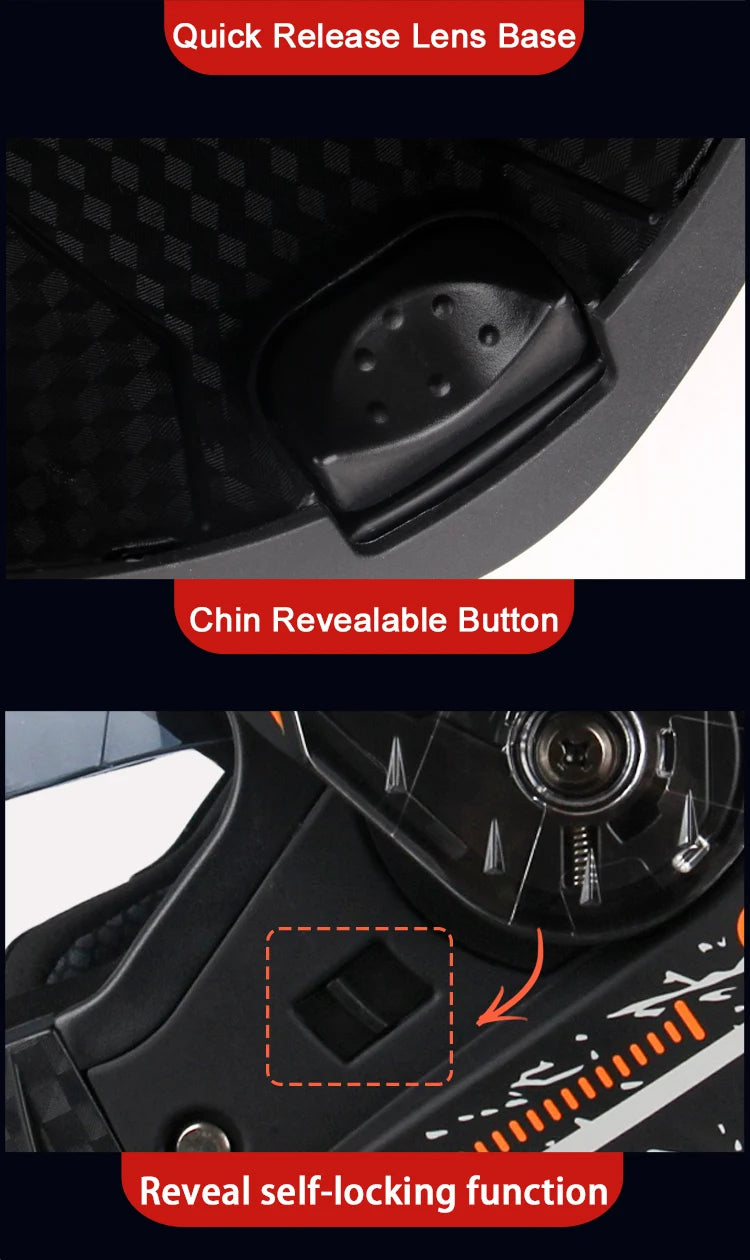Full Face Motorbike Helmets