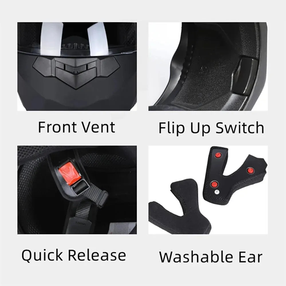 BLD Flip-Up Helmet – Style Meets Protection