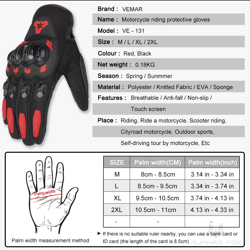 VEMAR VE-131 Motorcycle Gloves