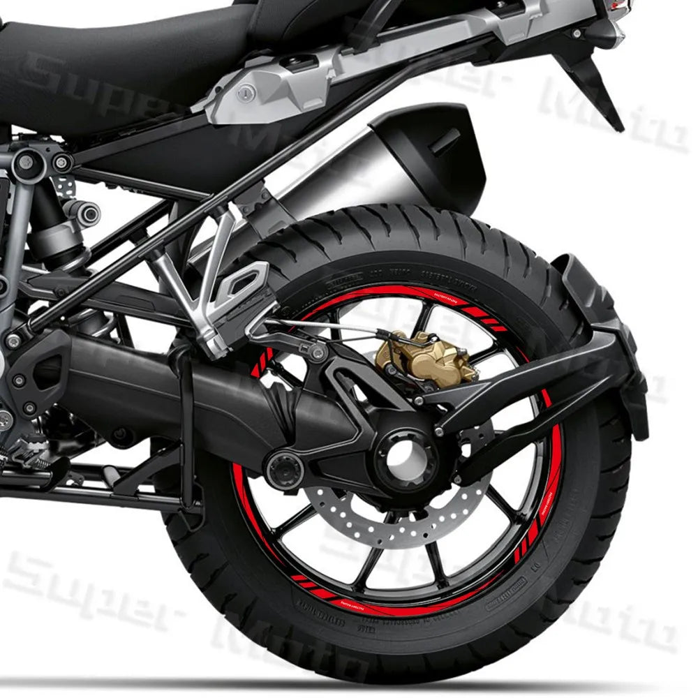 Reflective Motorcycle Rim Stickers – Universal Fit for 12"–18" Wheels