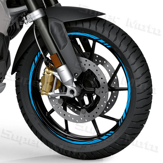 Reflective Motorcycle Rim Stickers – Universal Fit for 12"–18" Wheels