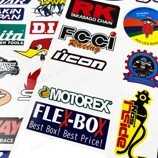 Motorcycle Racing Sponsor Stickers – Waterproof Set