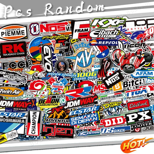 Motorcycle Racing Sponsor Stickers – Waterproof Set
